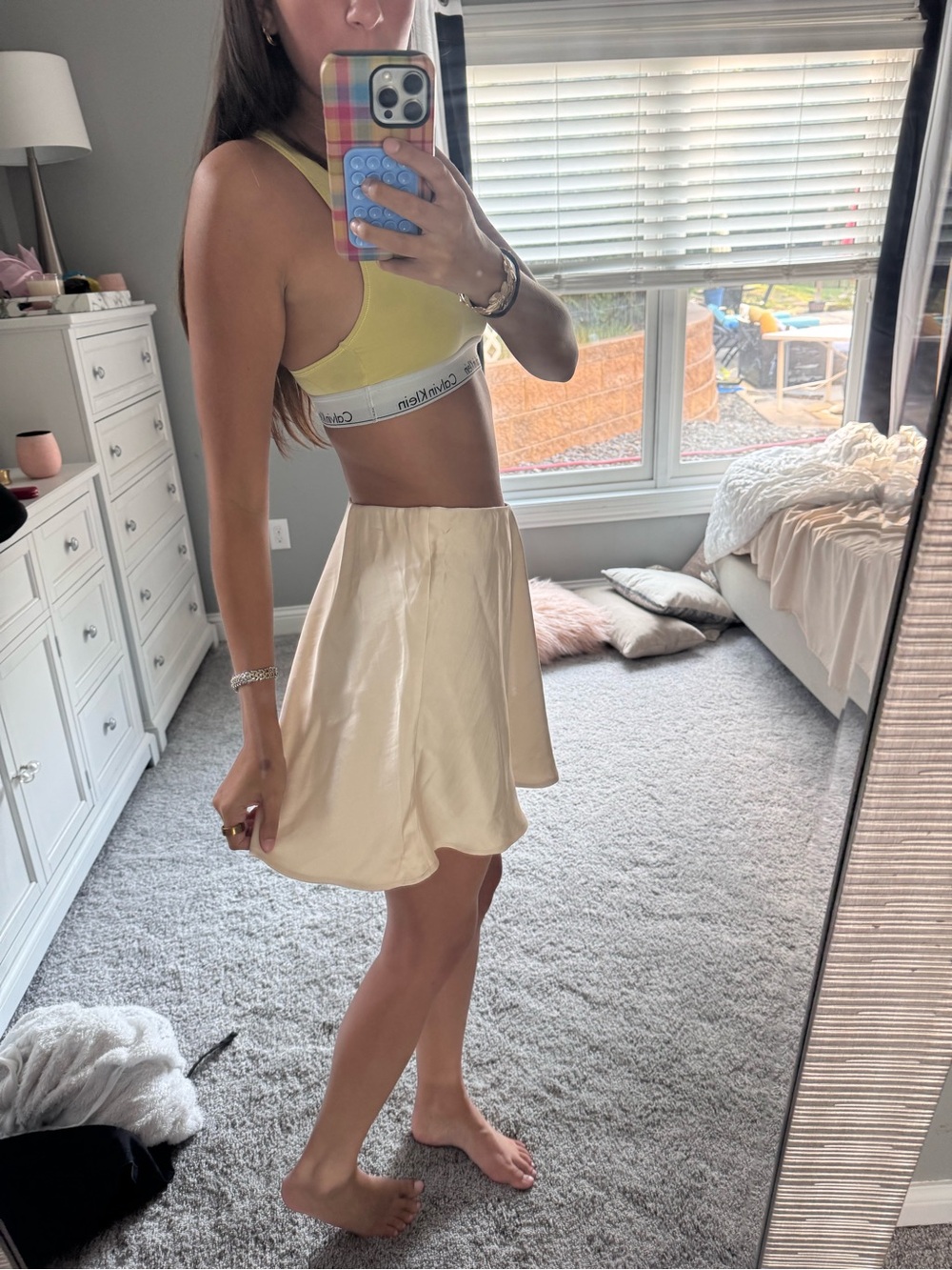 Target Cream Circle Skirt - Picture 2 of 5